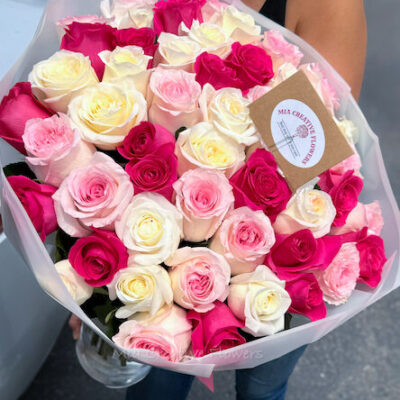 Mother's Day Long Stem Roses - Choose color and Quantity